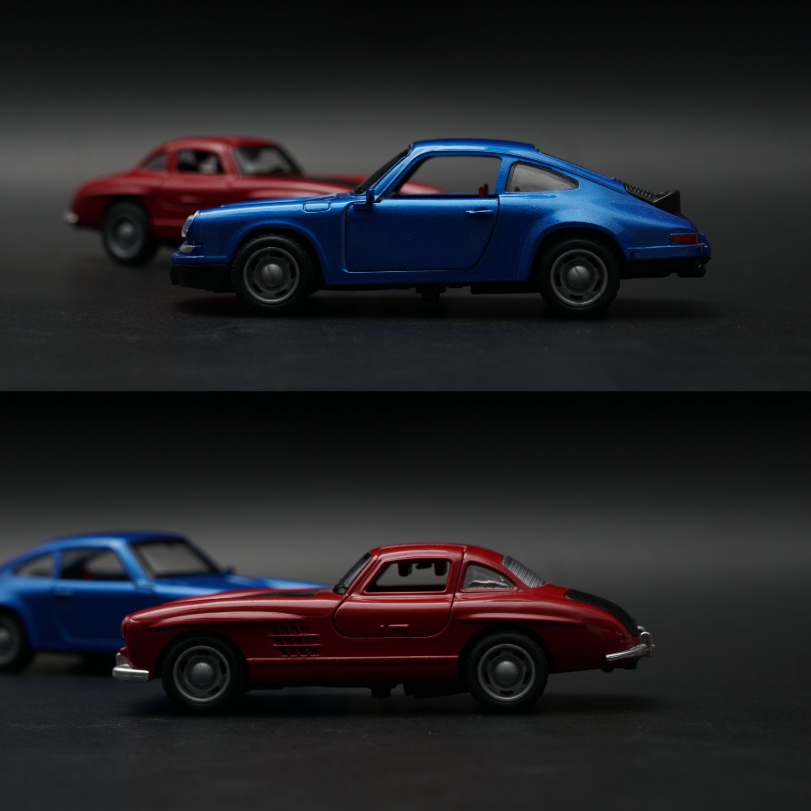 1:36 Porsche , Benz Diecast Combo (Blue,Red) -  Kunju Vandi