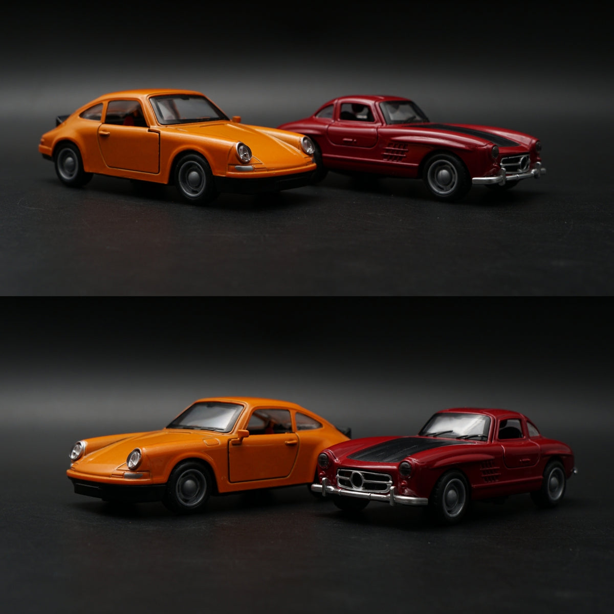 1:36 Porsche , Benz Diecast Combo (Red,Orange) -  Kunju Vandi