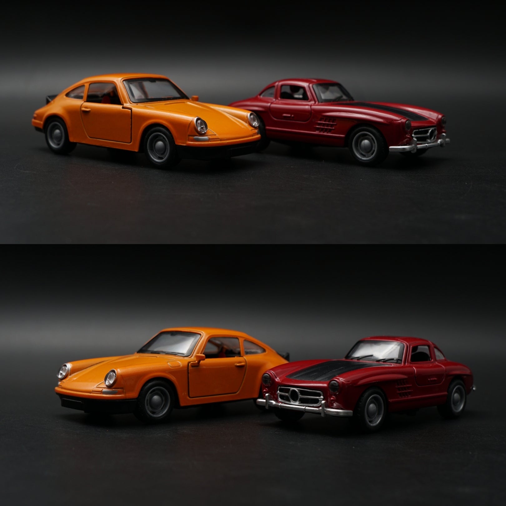 1:36 Porsche , Benz Diecast Combo (Red,Orange) -  Kunju Vandi
