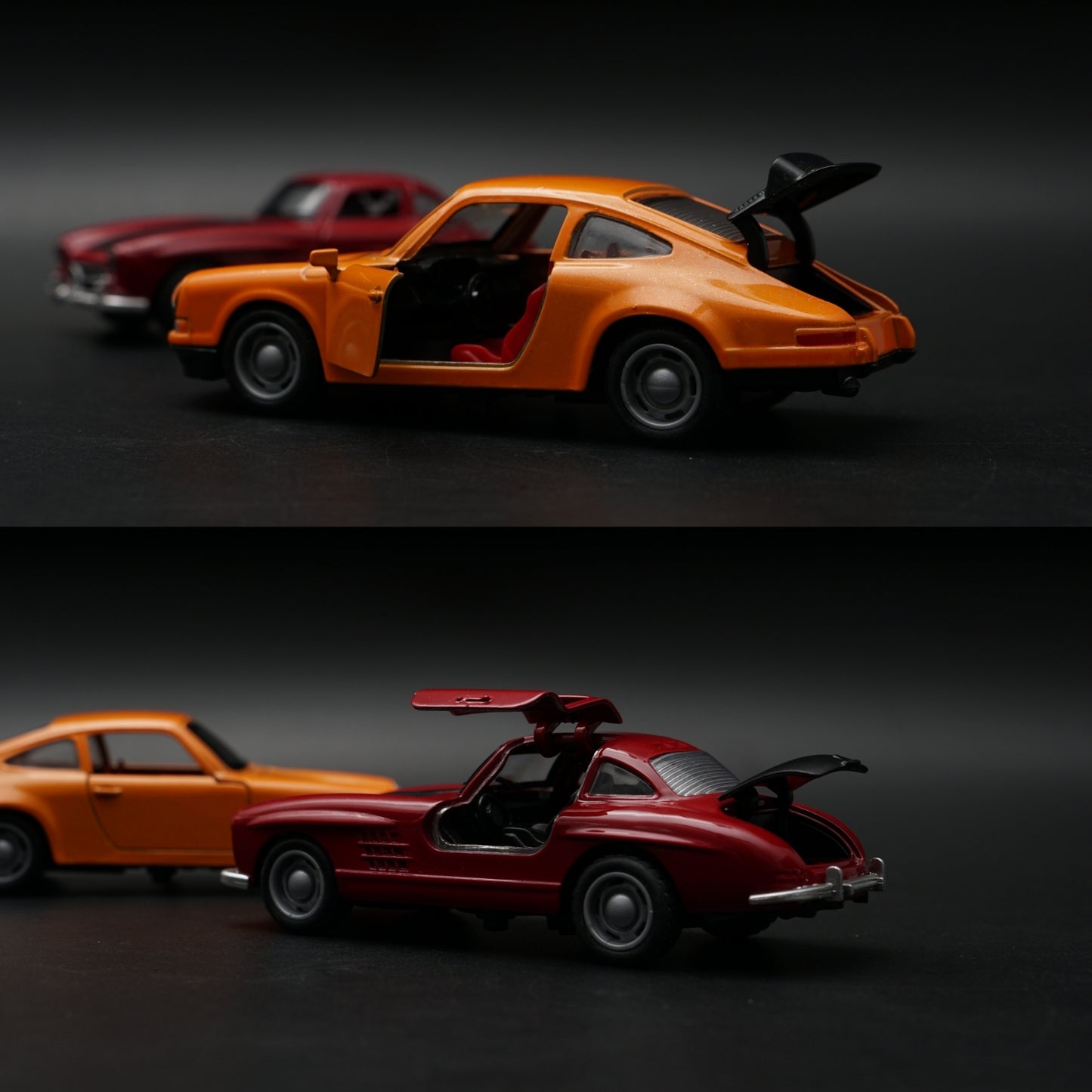 1:36 Porsche , Benz Diecast Combo (Red,Orange) -  Kunju Vandi