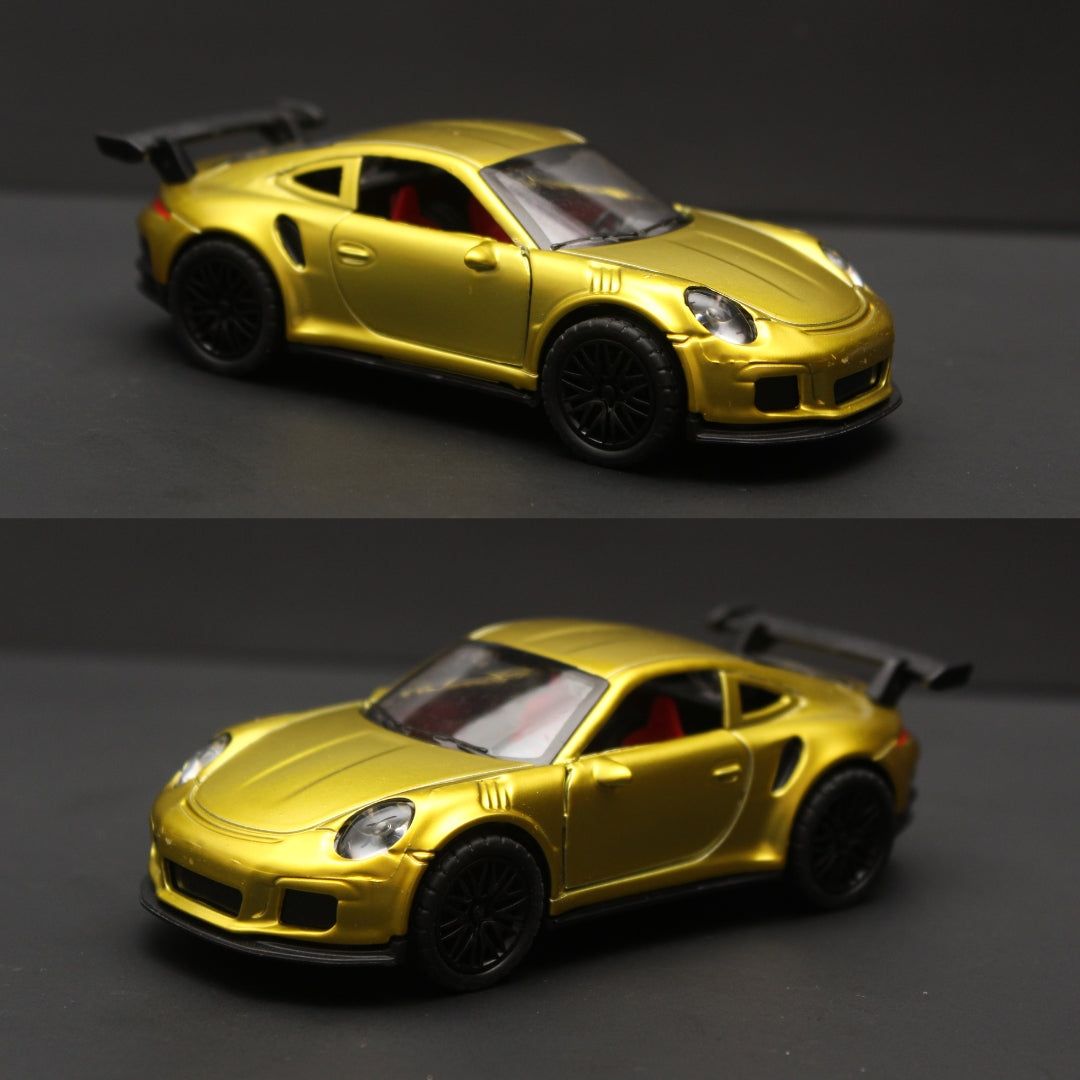 1:36 Porsche Diecast Gold -  Kunju Vandi  