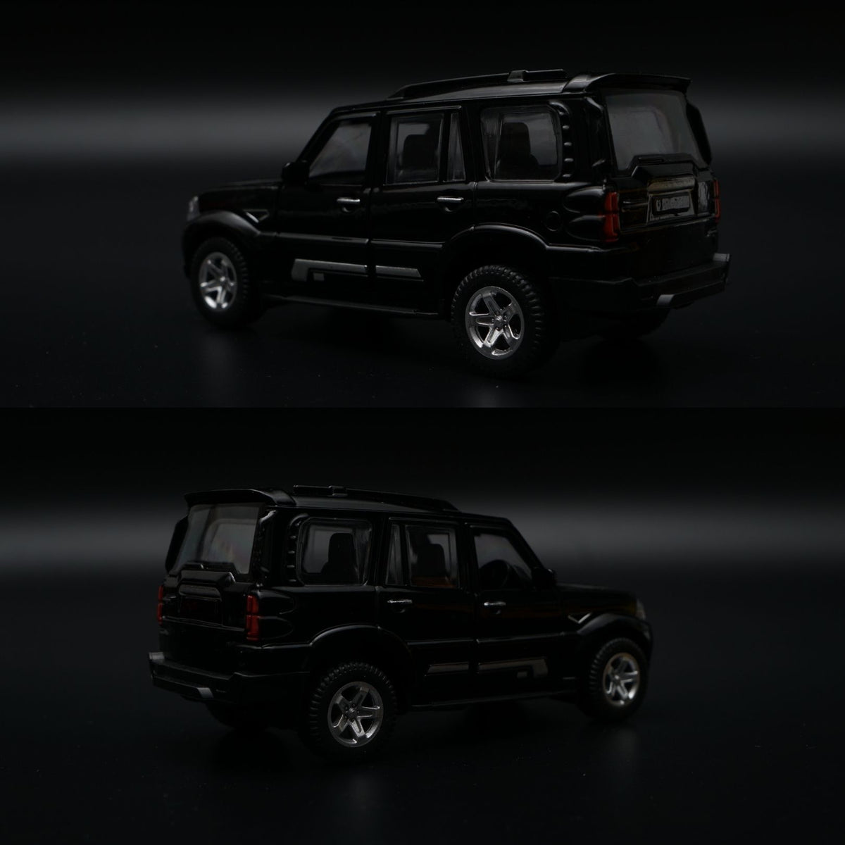 1:36 Scorpio Diecast SUV | Black 4-Door | Rugged Off-Roader Collectible -  Kunju Vandi