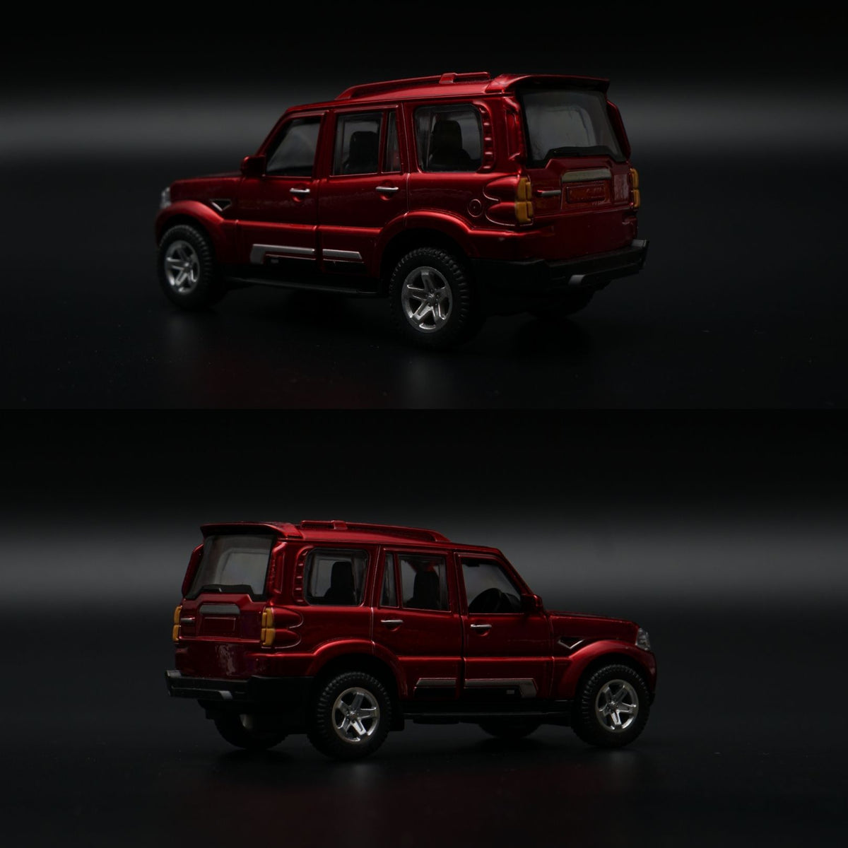 1:36 Scorpio Diecast SUV | Red 4-Door | Rugged Off-Roader Collectible -  Kunju Vandi