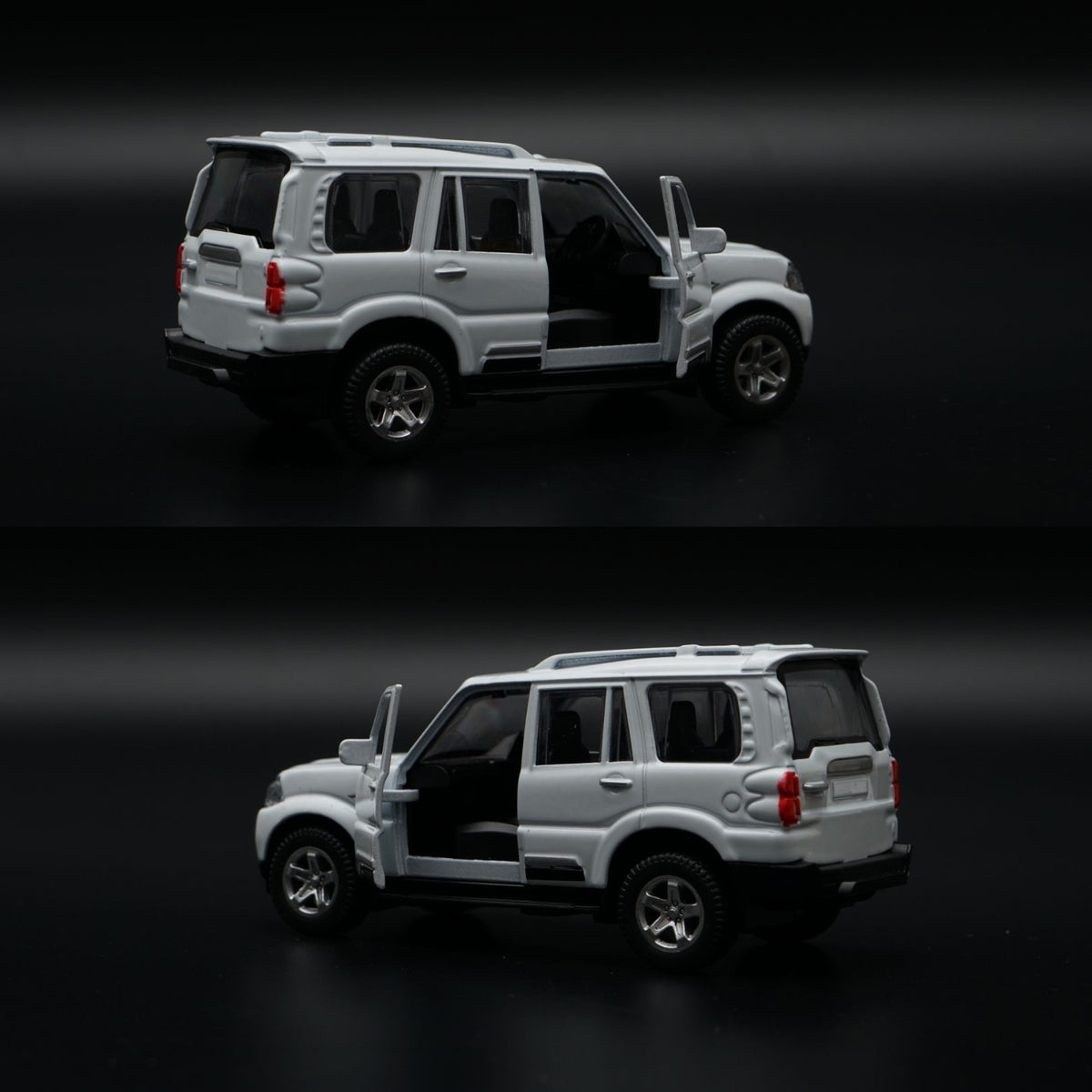 1:36 Scorpio Diecast SUV | White 4-Door | Rugged Off-Roader Collectible -  Kunju Vandi
