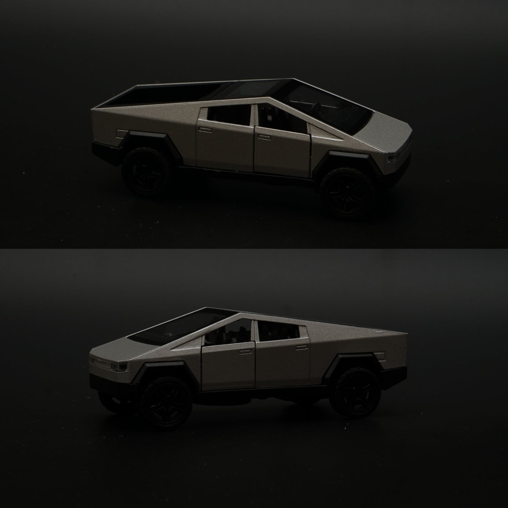 1:36 Tesla Cyber Truck Silver Diecast -  Kunju Vandi  