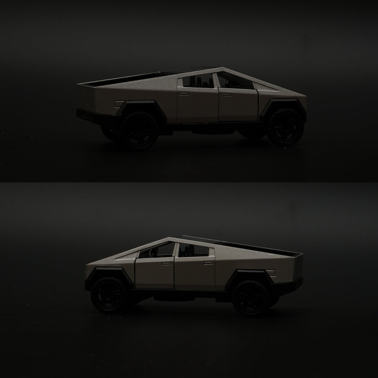 1:36 Tesla Cyber Truck Silver Diecast -  Kunju Vandi  