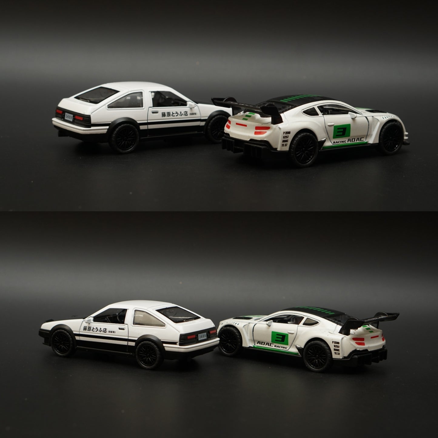 1:36 Toyota AE86 Trueno , Bentley Green Livery Diecast Combo -  Kunju Vandi  