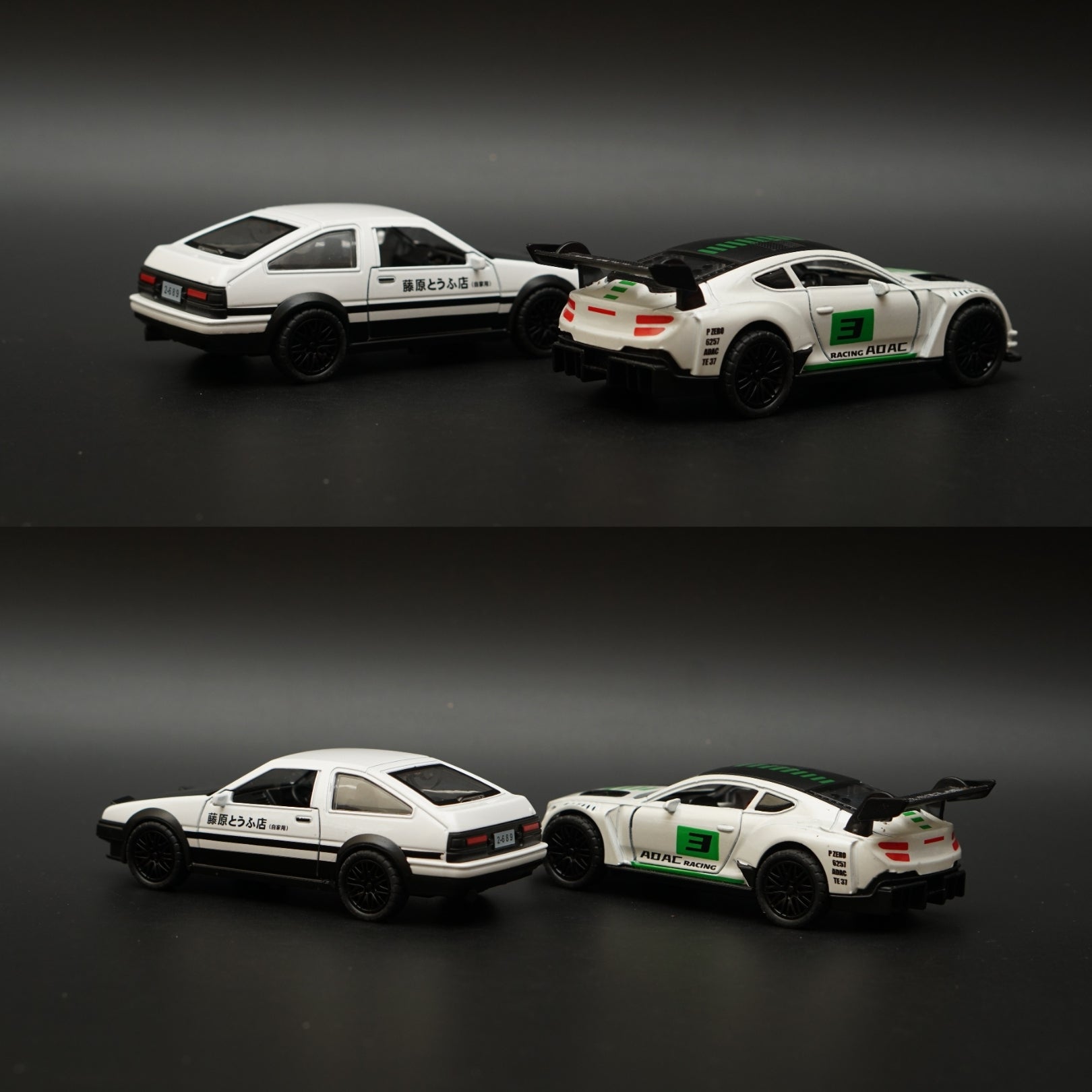 1:36 Toyota AE86 Trueno , Bentley Green Livery Diecast Combo -  Kunju Vandi  