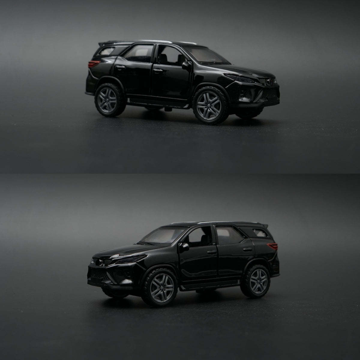 1:36 Toyota Fortuner Diecast — Gloss Black | Premium SUV Collector's Model -  Kunju Vandi  
