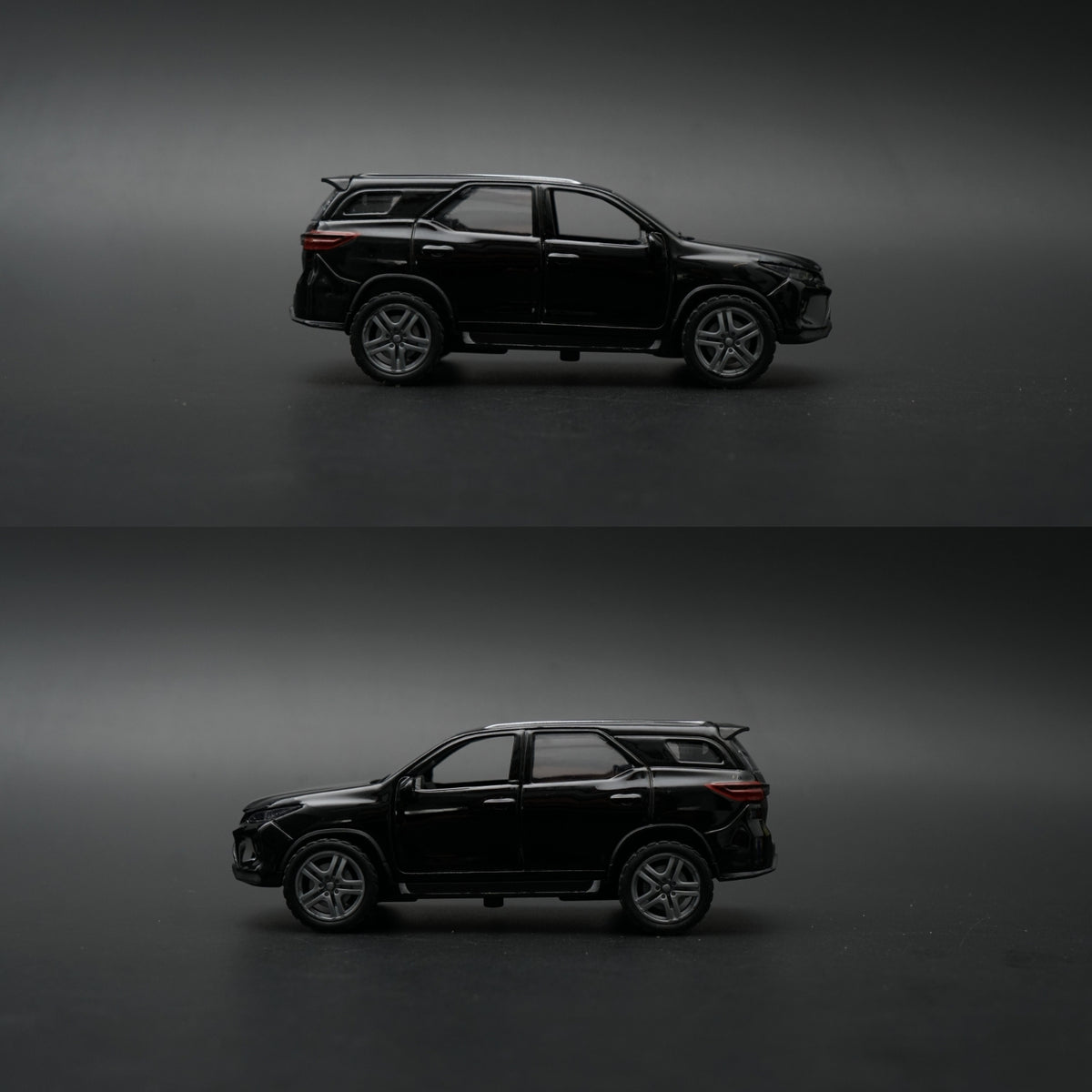 1:36 Toyota Fortuner Diecast — Gloss Black | Premium SUV Collector's Model -  Kunju Vandi  