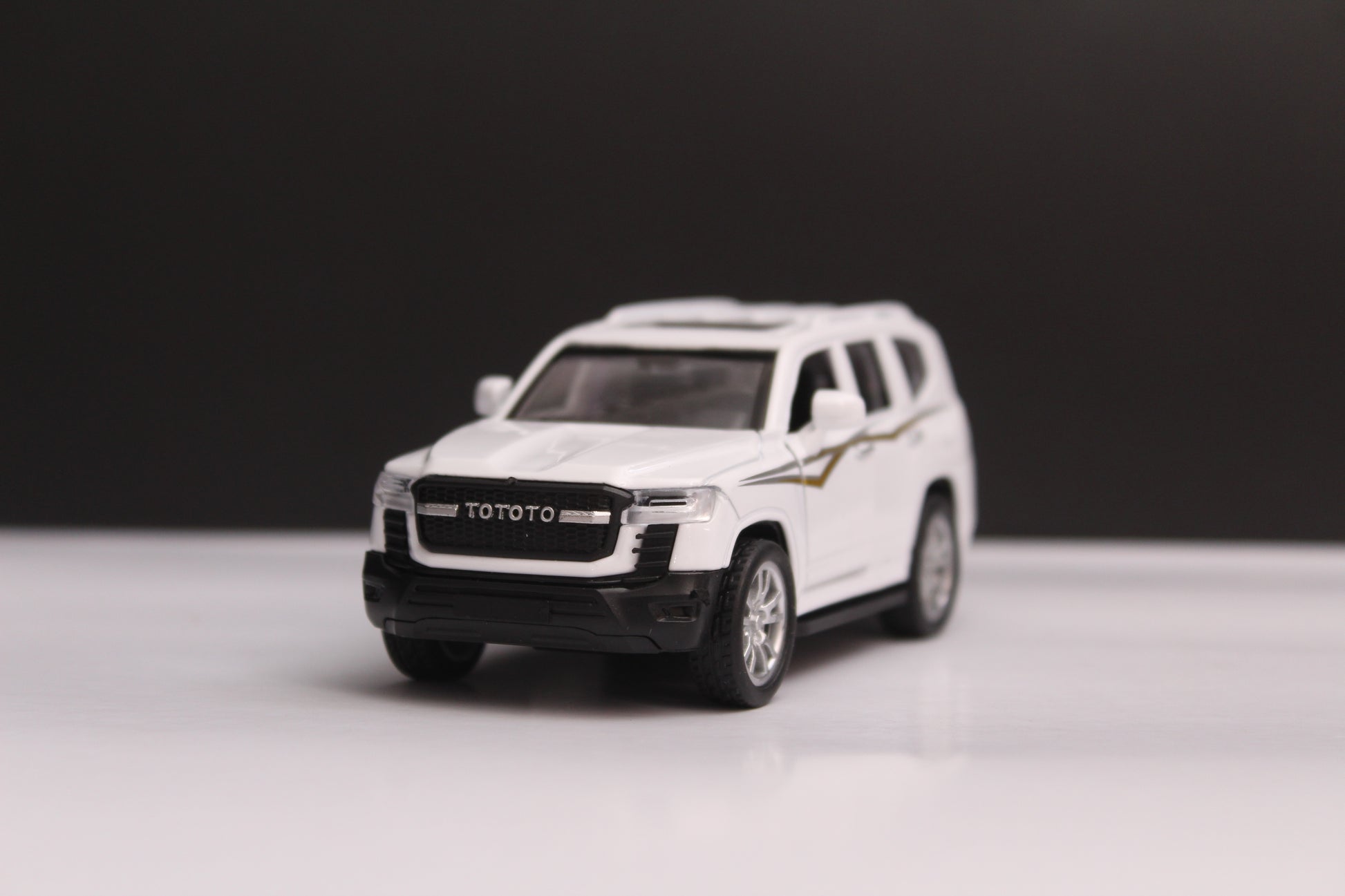 1:36 Toyota land cruiser Diecast White (Prepaid Only) -  Kunju Vandi  
