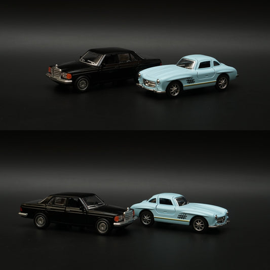 1:36 W123 , 300SL Diecast Combo (Black,Blue) -  Kunju Vandi  