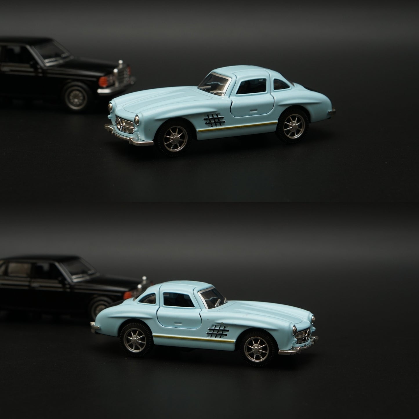 1:36 W123 , 300SL Diecast Combo (Black,Blue) -  Kunju Vandi  