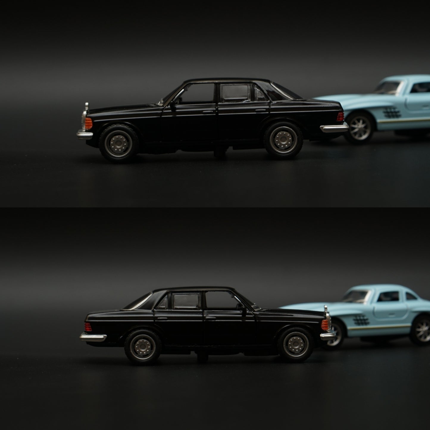 1:36 W123 , 300SL Diecast Combo (Black,Blue) -  Kunju Vandi  