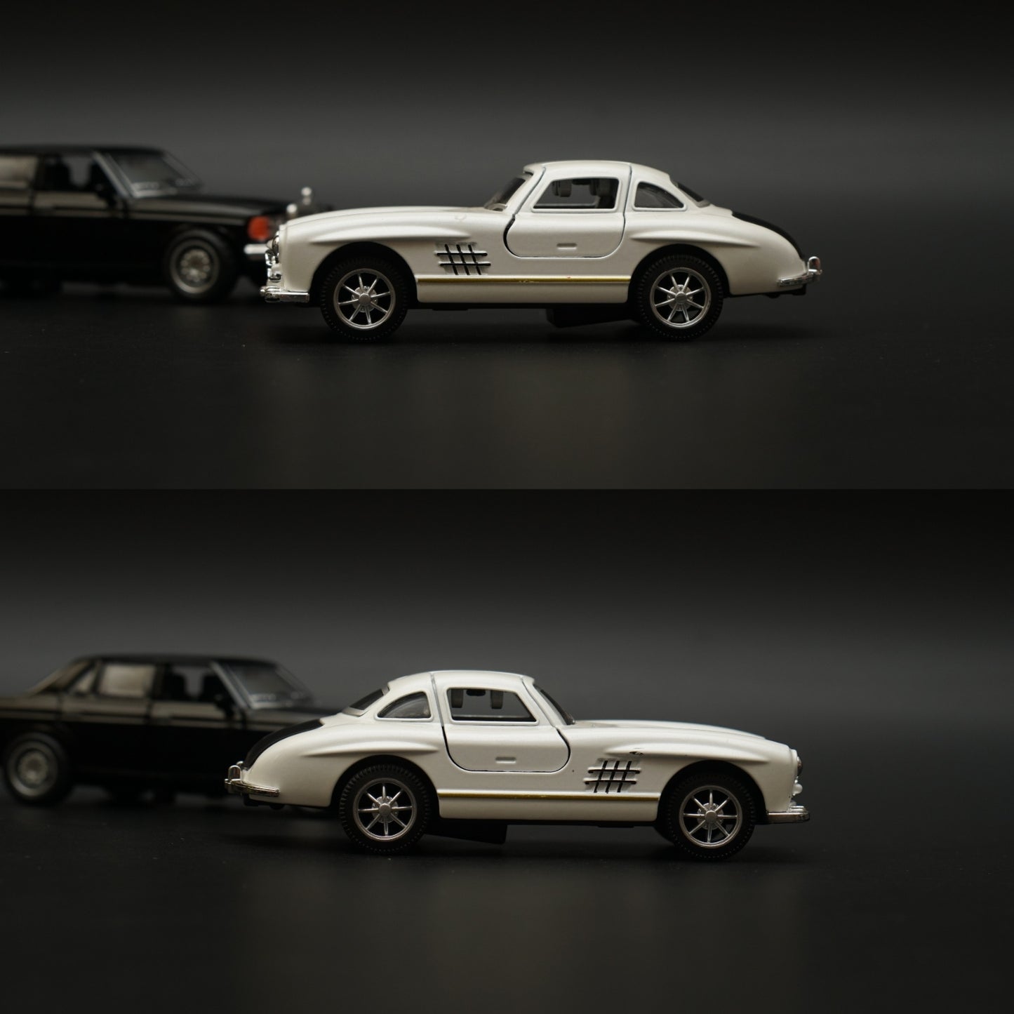 1:36 W123 , 300SL Diecast Combo (Black,White) -  Kunju Vandi  
