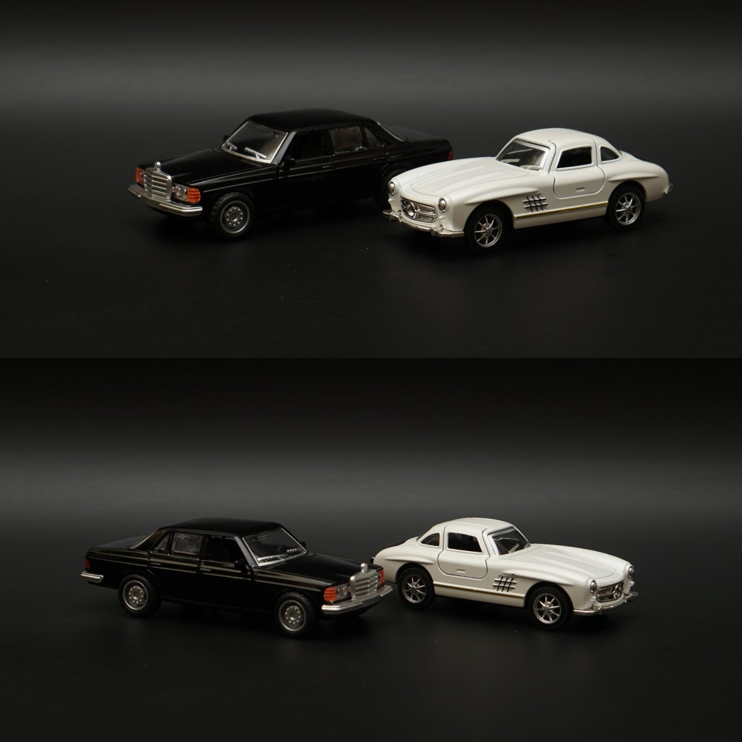 1:36 W123 , 300SL Diecast Combo (Black,White) -  Kunju Vandi  