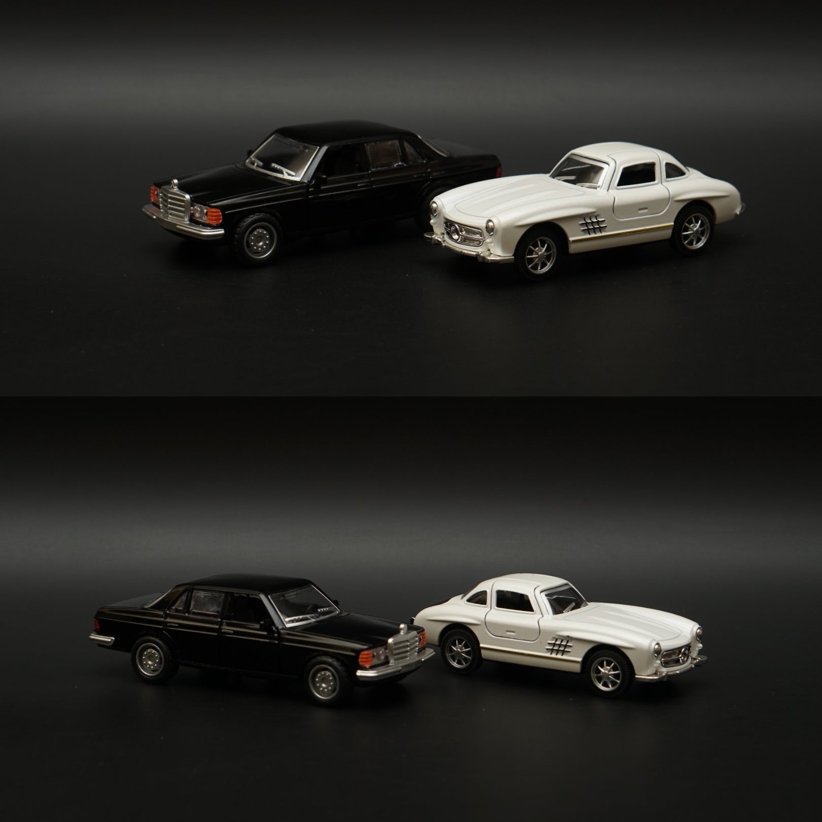1:36 W123 , 300SL Diecast Combo (Black,White) -  Kunju Vandi  