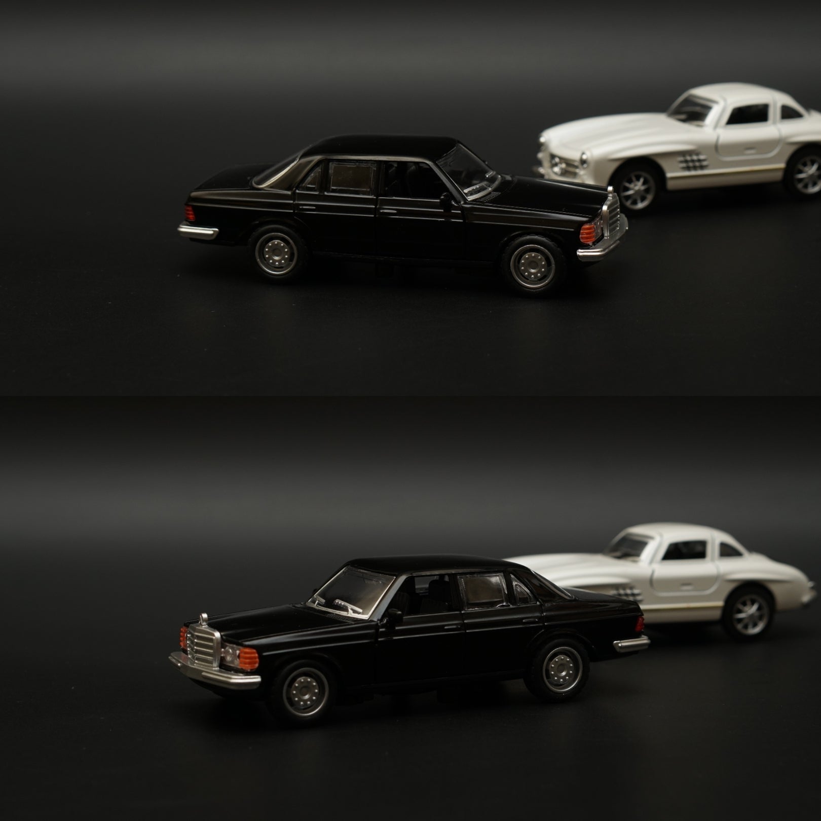 1:36 W123 , 300SL Diecast Combo (Black,White) -  Kunju Vandi  