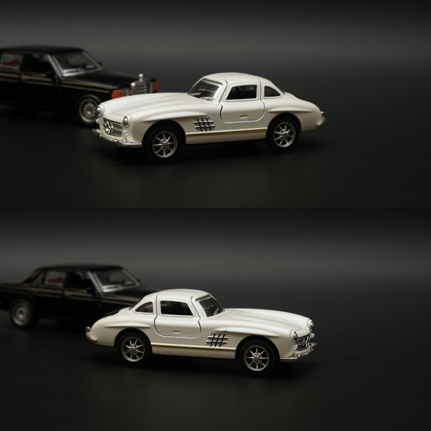 1:36 W123 , 300SL Diecast Combo (Black,White) -  Kunju Vandi  