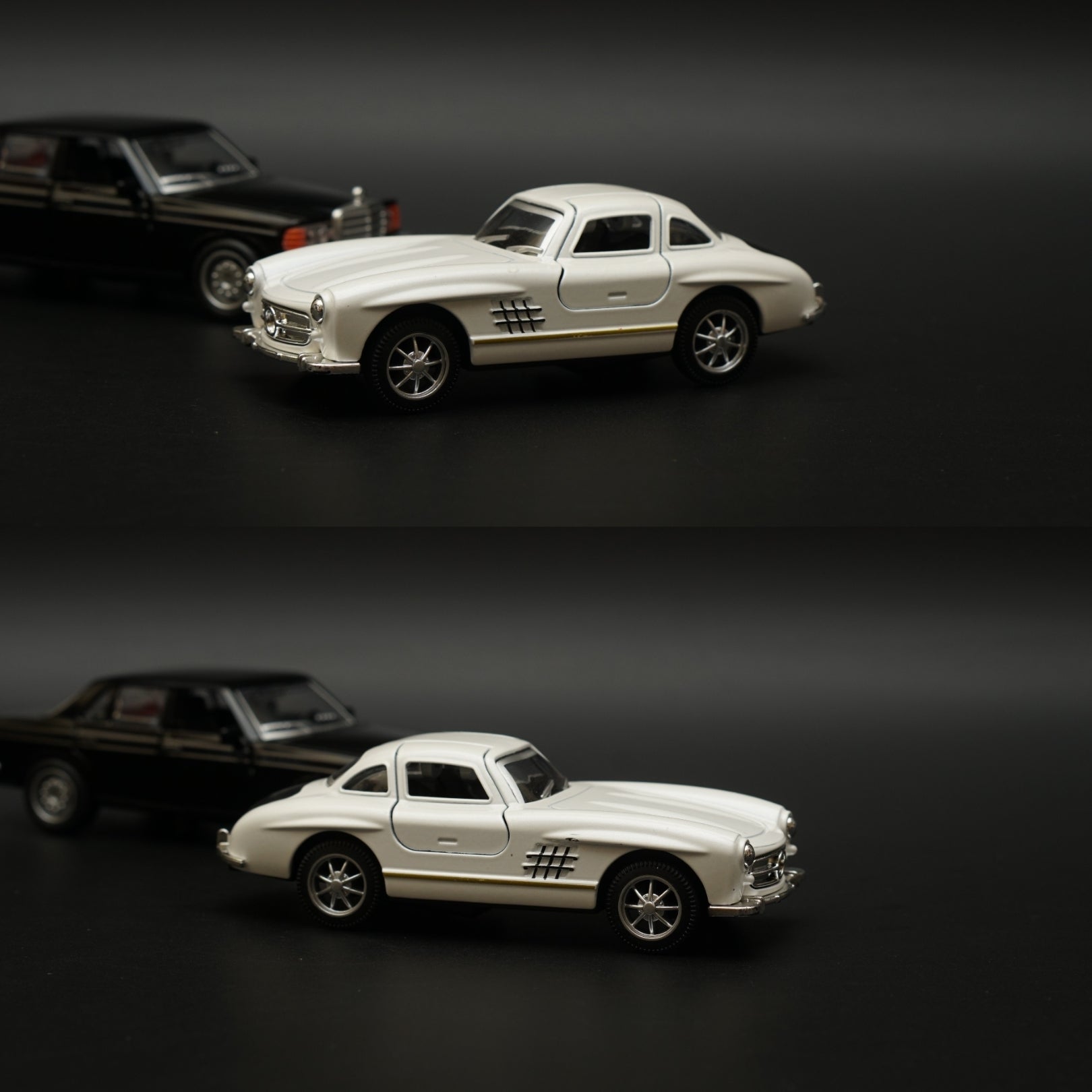 1:36 W123 , 300SL Diecast Combo (Black,White) -  Kunju Vandi  