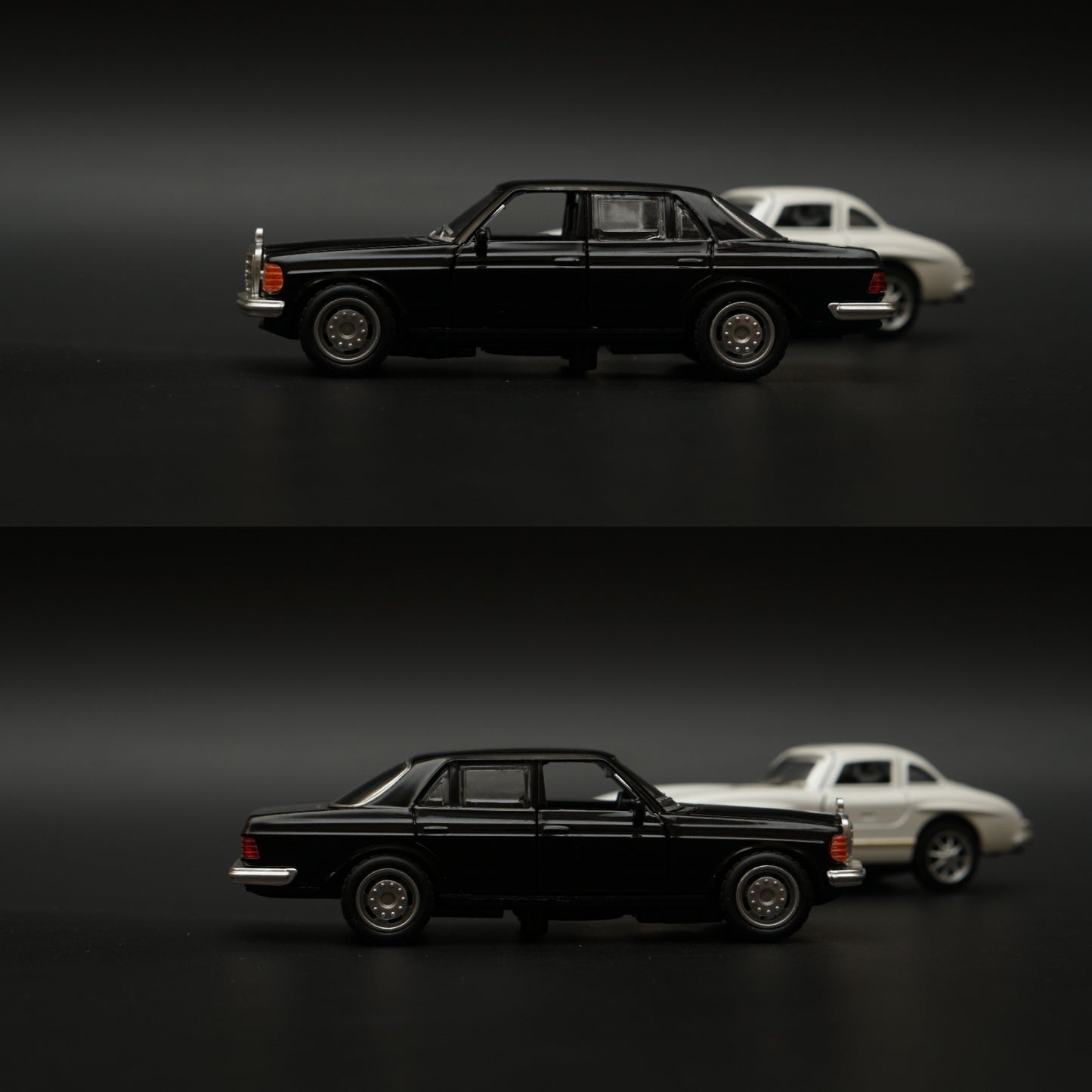 1:36 W123 , 300SL Diecast Combo (Black,White) -  Kunju Vandi  