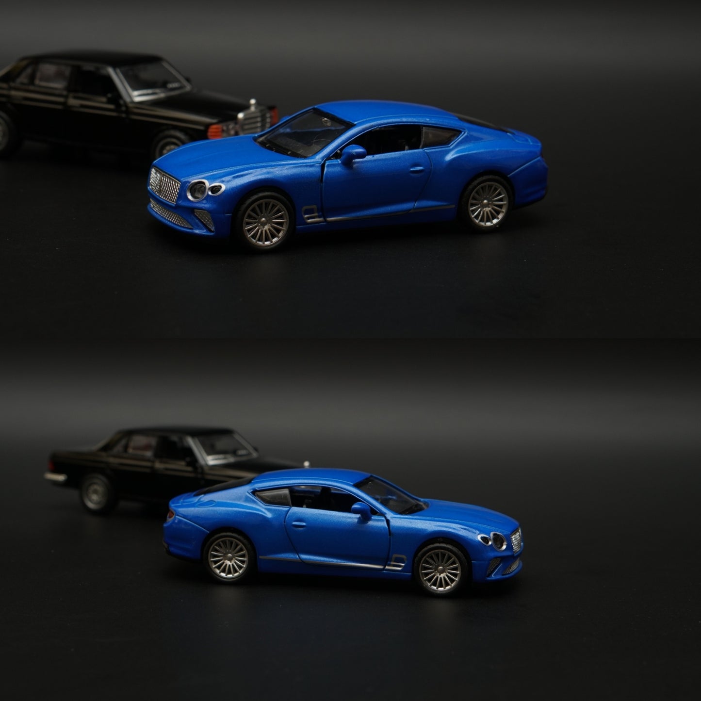 1:36 W123 , Bentley Diecast Combo (Black,Blue) -  Kunju Vandi  