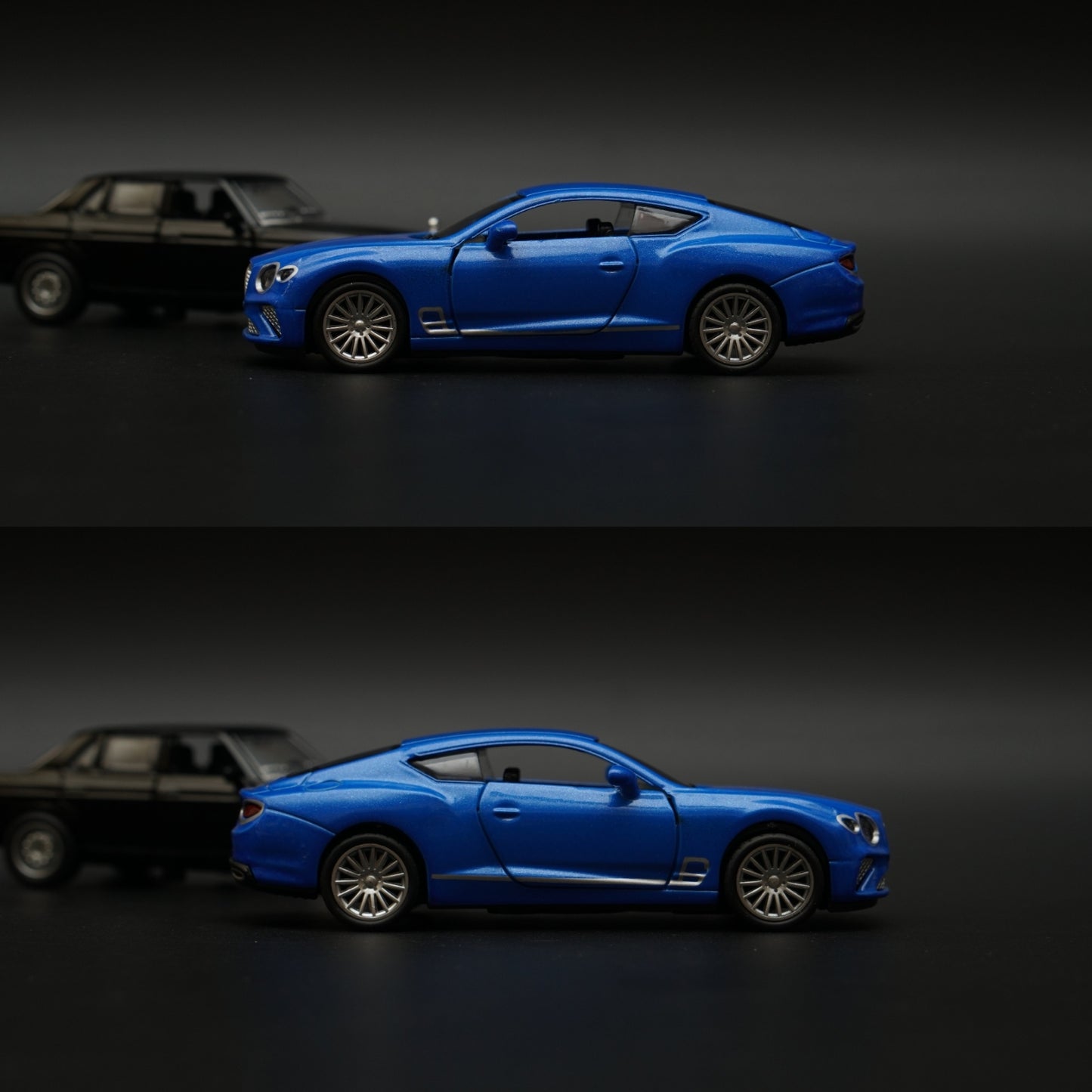 1:36 W123 , Bentley Diecast Combo (Black,Blue) -  Kunju Vandi  