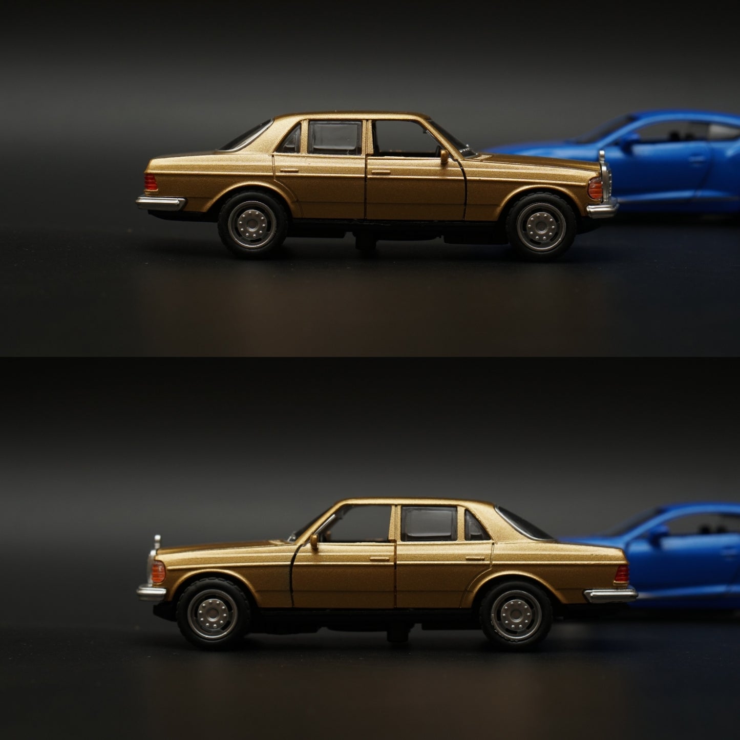 1:36 W123 , Bentley Diecast Combo (Gold,Blue) -  Kunju Vandi  