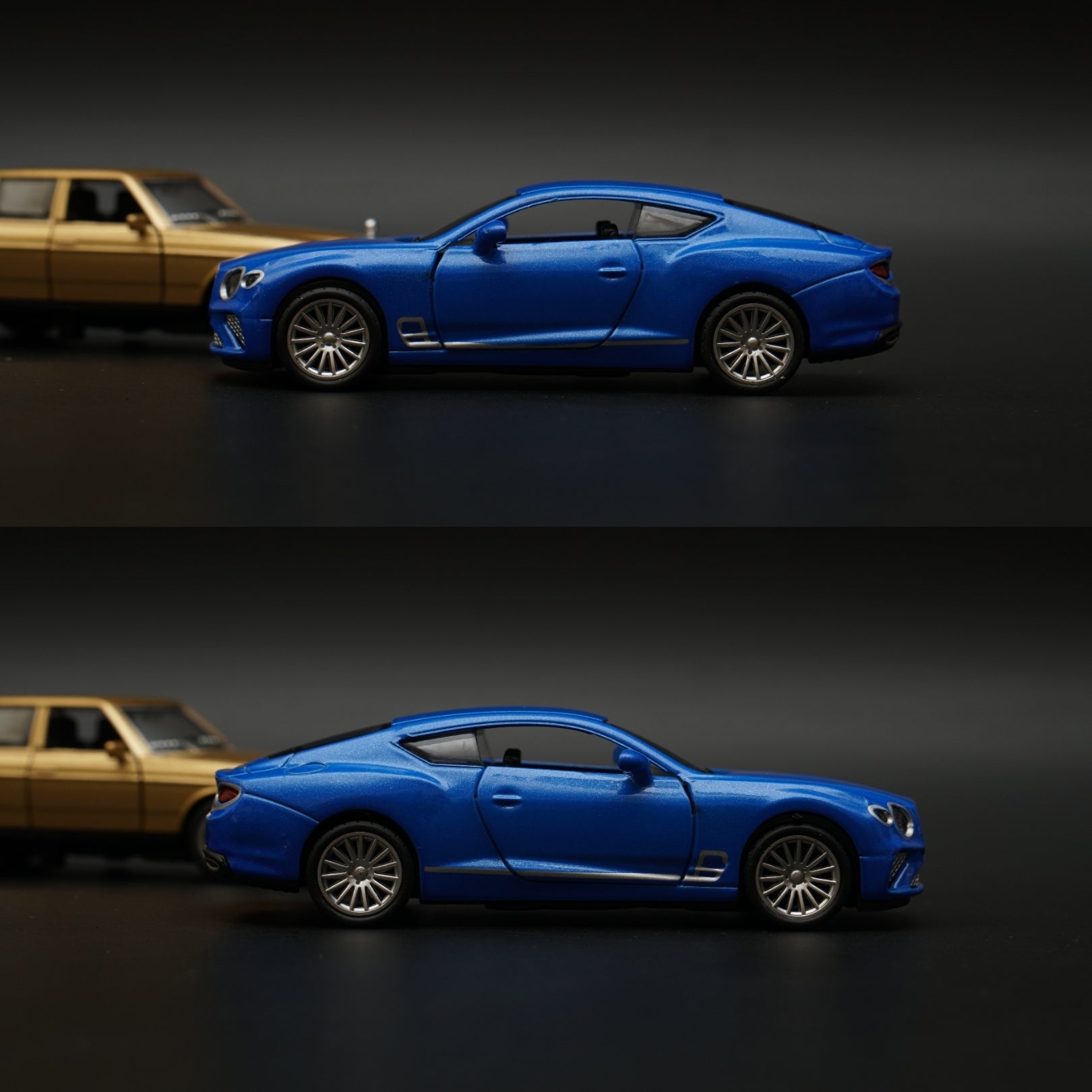 1:36 W123 , Bentley Diecast Combo (Gold,Blue) -  Kunju Vandi  