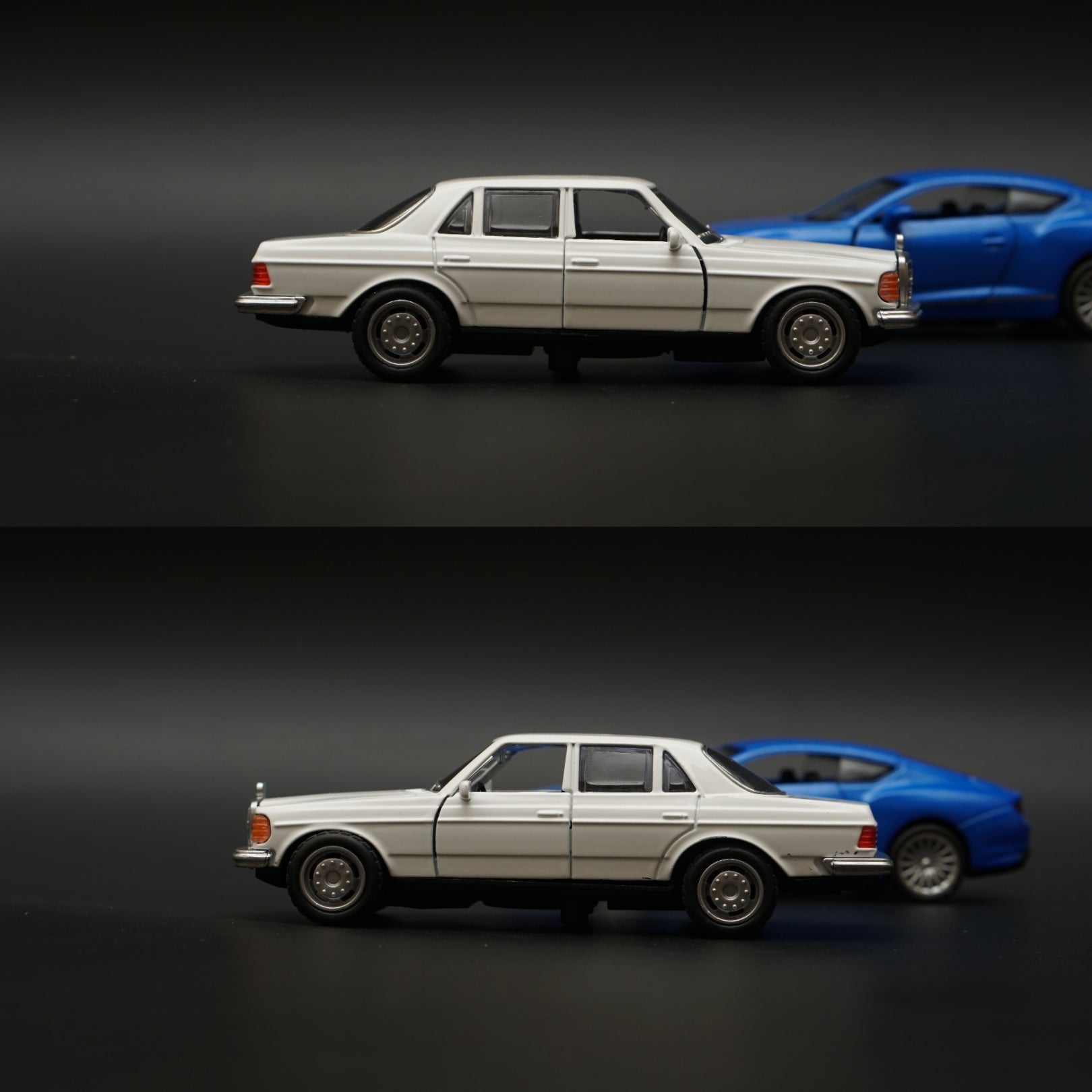 1:36 W123 , Bentley Diecast Combo (White,Blue) -  Kunju Vandi  
