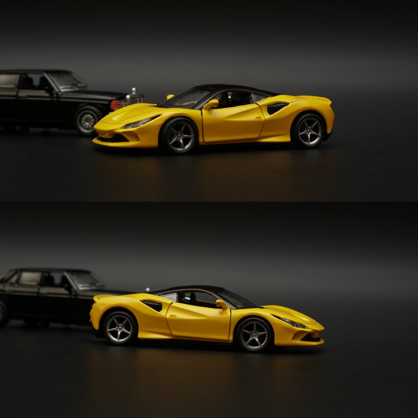1:36 W123 , Ferrari Diecast Combo (Black,Yellow) -  Kunju Vandi  