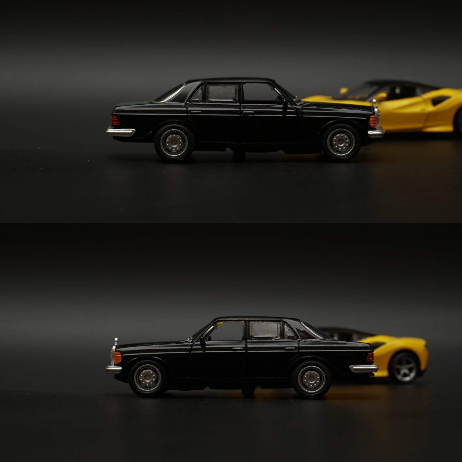 1:36 W123 , Ferrari Diecast Combo (Black,Yellow) -  Kunju Vandi  