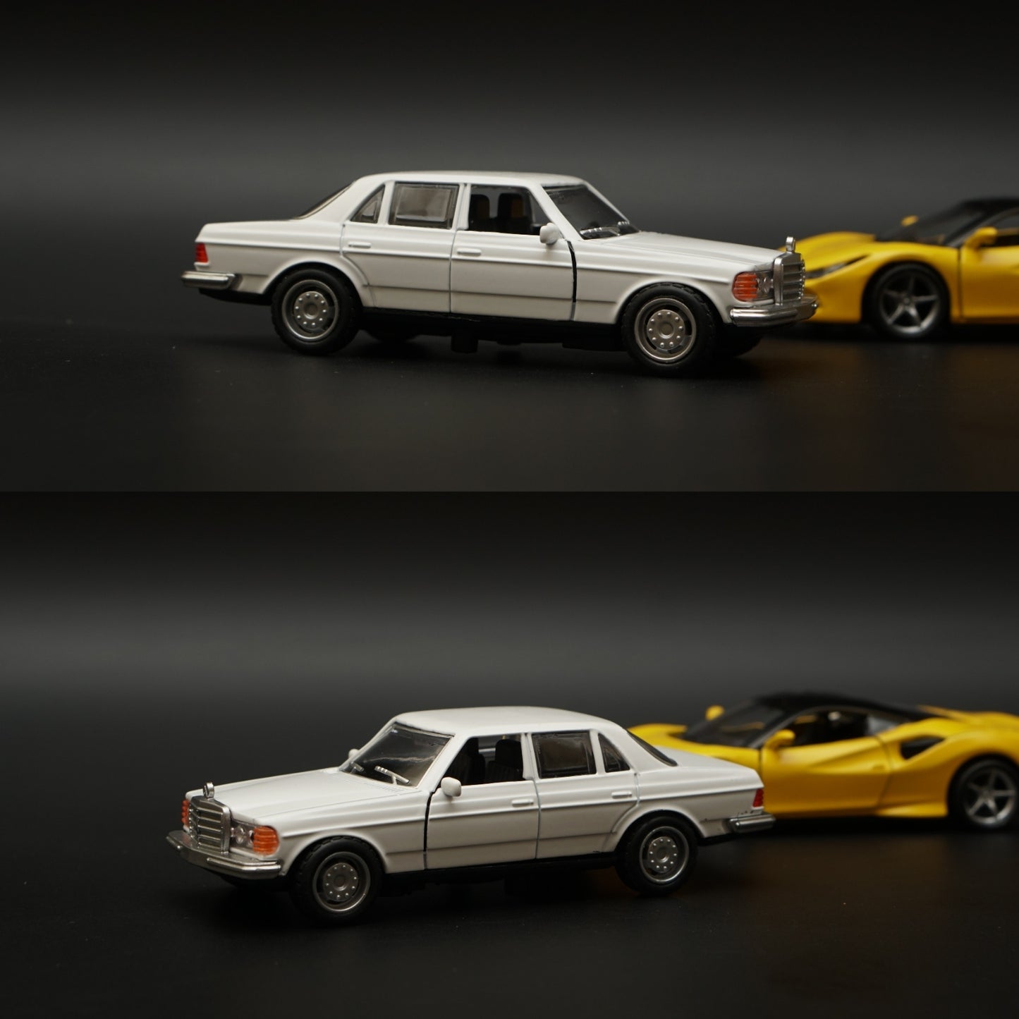 1:36 W123 , Ferrari Diecast Combo (White,Yellow) -  Kunju Vandi  