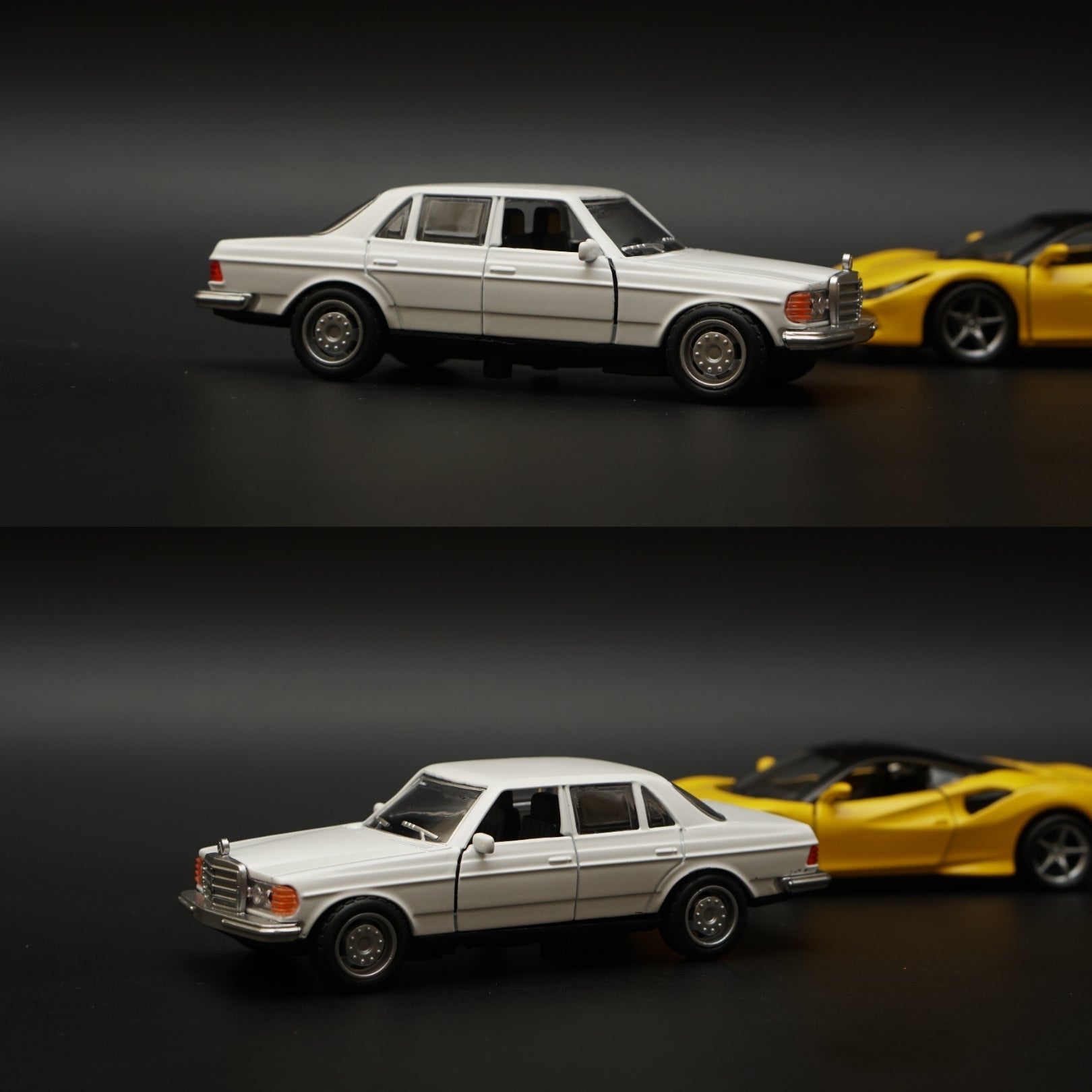 1:36 W123 , Ferrari Diecast Combo (White,Yellow) -  Kunju Vandi  