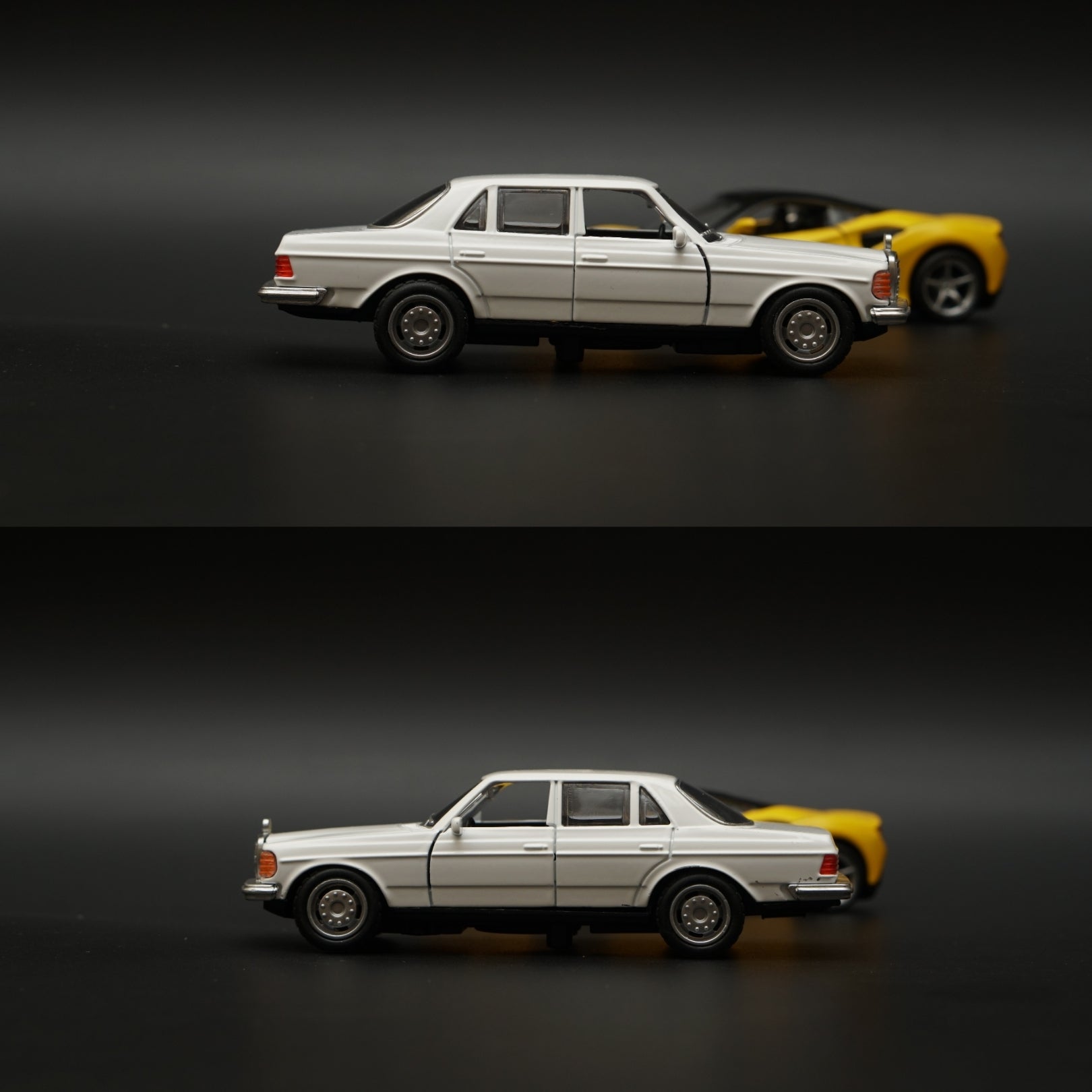 1:36 W123 , Ferrari Diecast Combo (White,Yellow) -  Kunju Vandi  