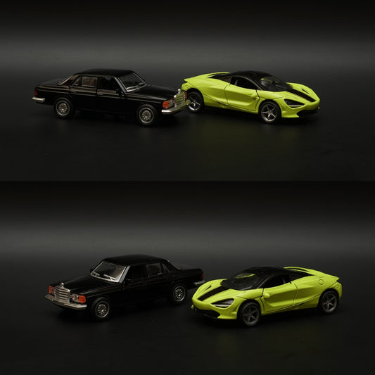 1:36 W123 , Mclaren Diecast Combo (Black, Green) -  Kunju Vandi  