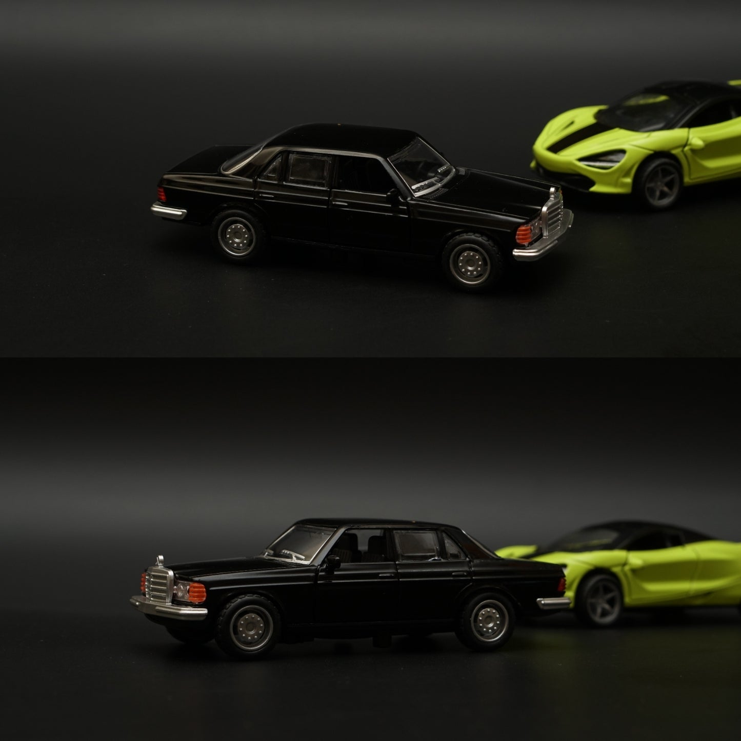 1:36 W123 , Mclaren Diecast Combo (Black, Green) -  Kunju Vandi  