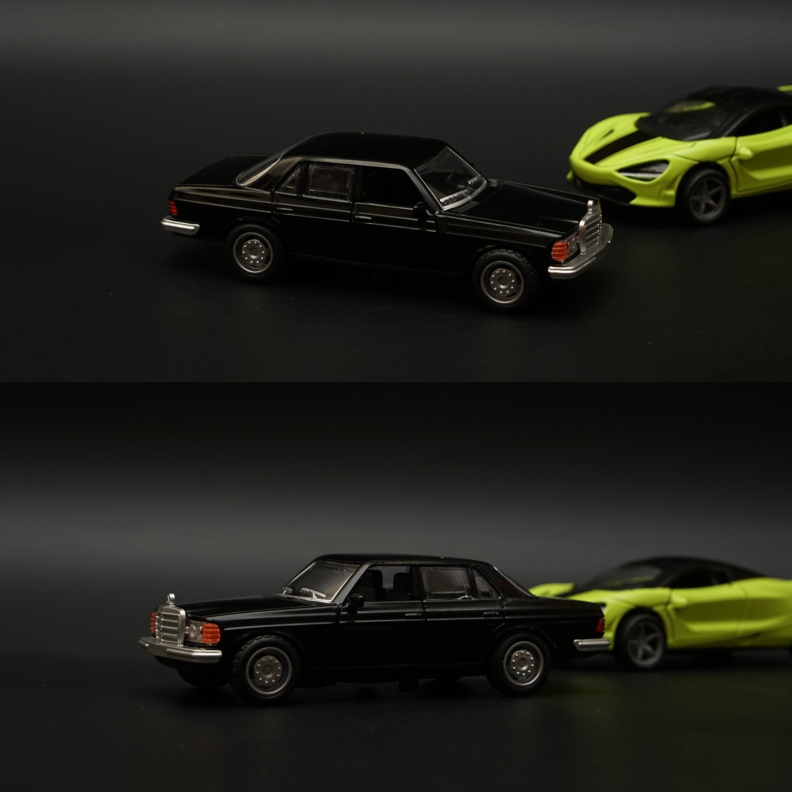1:36 W123 , Mclaren Diecast Combo (Black, Green) -  Kunju Vandi  