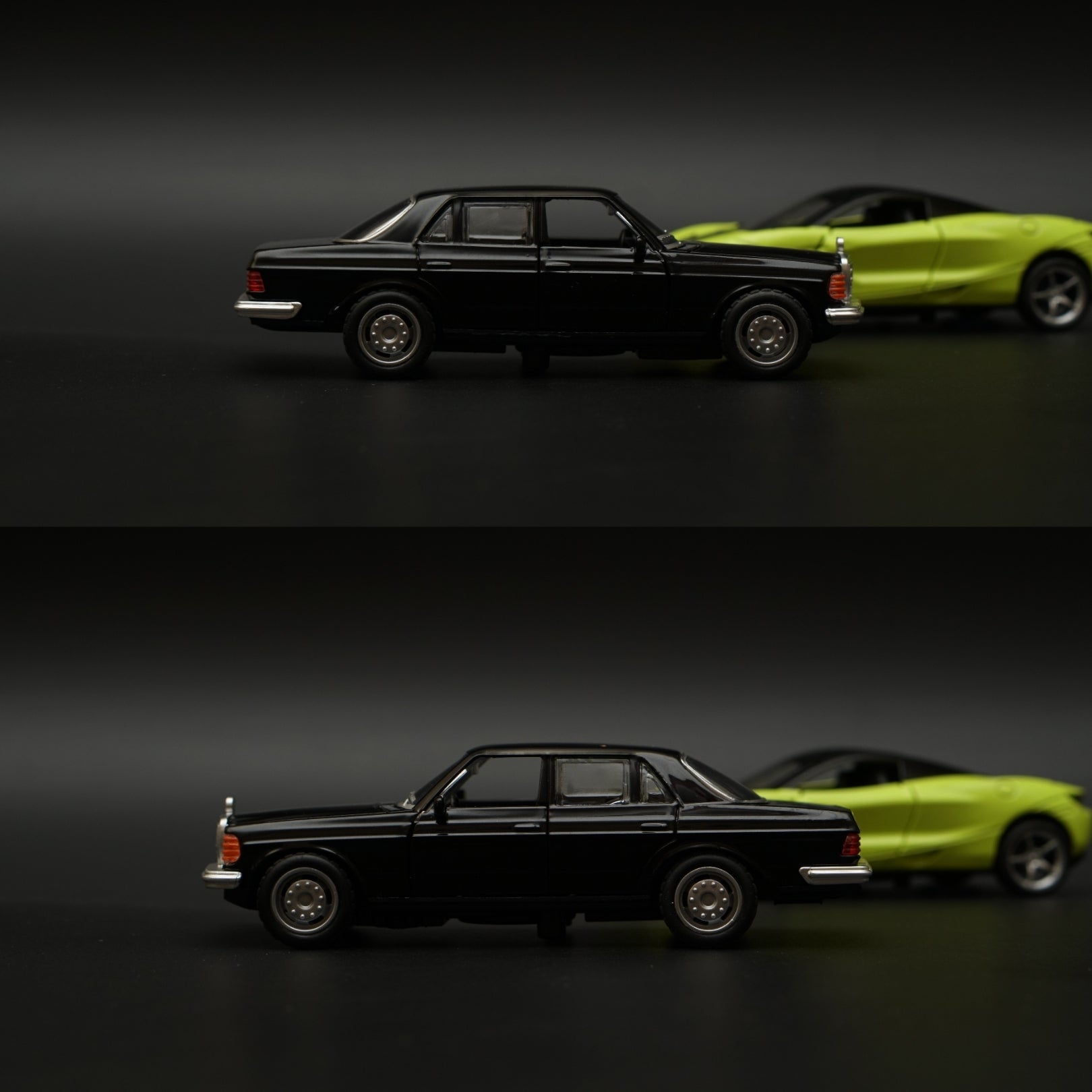 1:36 W123 , Mclaren Diecast Combo (Black, Green) -  Kunju Vandi  