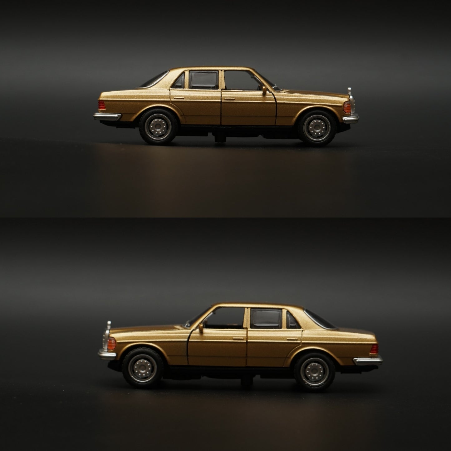 1:36 W123 , Porsche Diecast Combo (Golden,Golden) -  Kunju Vandi  