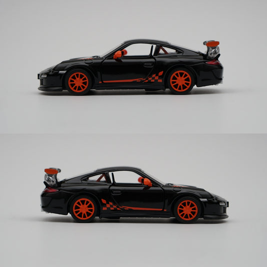 1:36 kinsmart 2010 Porsche 911 GT3 RS (Black) -  Kunju Vandi  