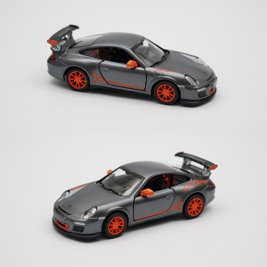 1:36 kinsmart 2010 Porsche 911 GT3 RS (Grey) -  Kunju Vandi  