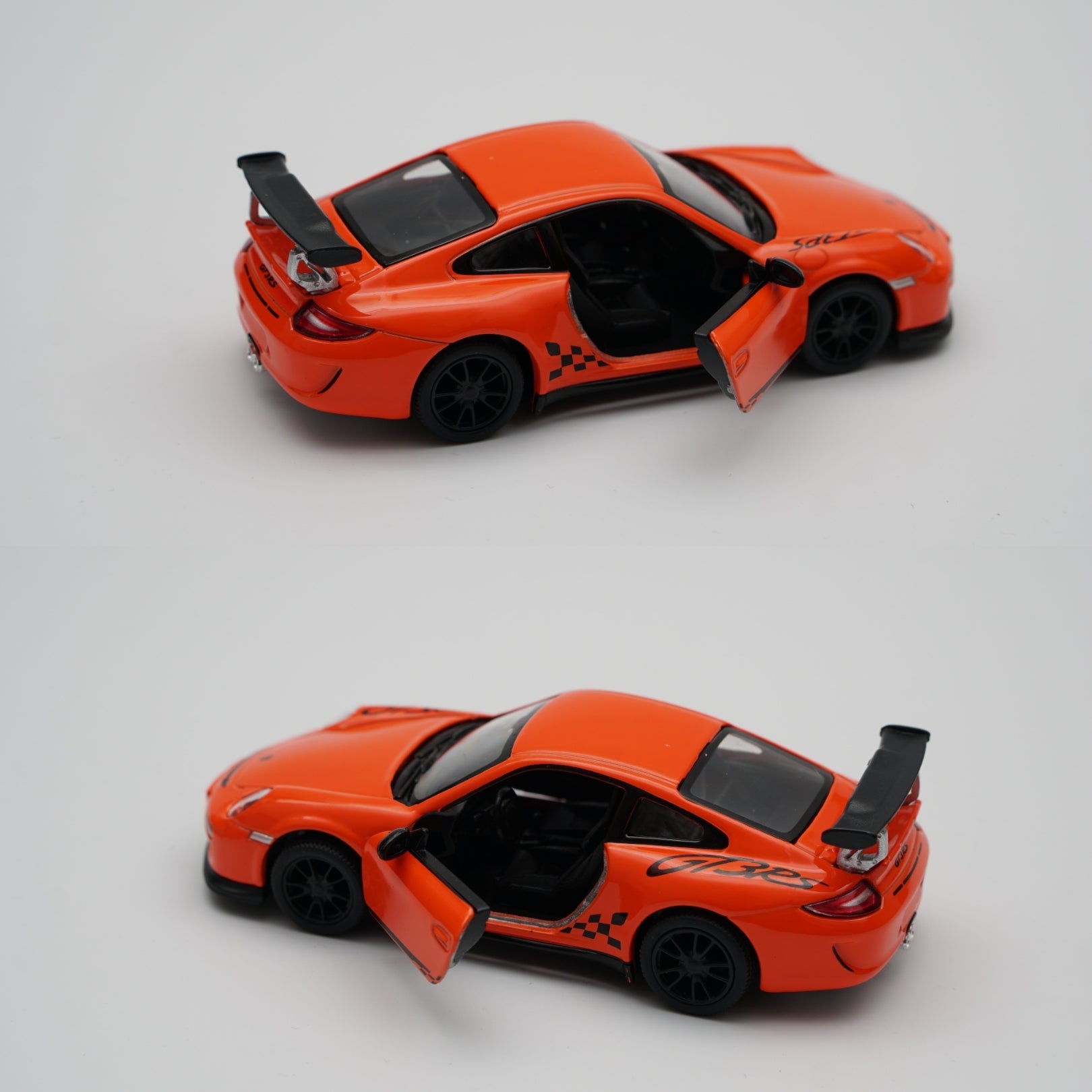 1:36 kinsmart 2010 Porsche 911 GT3 RS (Orange) -  Kunju Vandi  