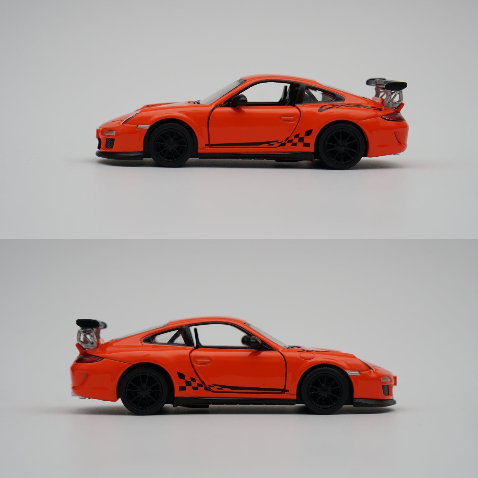 1:36 kinsmart 2010 Porsche 911 GT3 RS (Orange) -  Kunju Vandi  