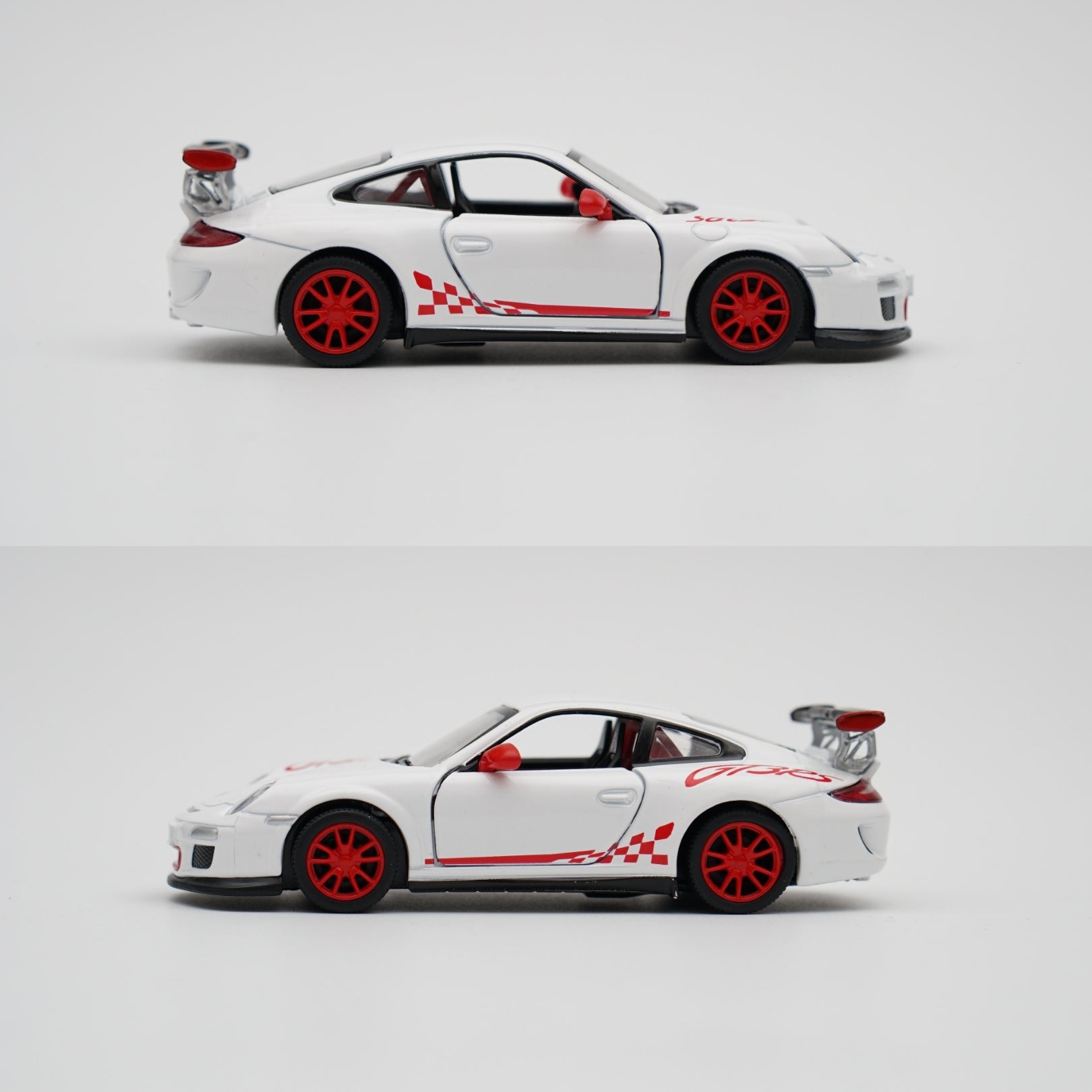 1:36 kinsmart 2010 Porsche 911 GT3 RS (White) -  Kunju Vandi  