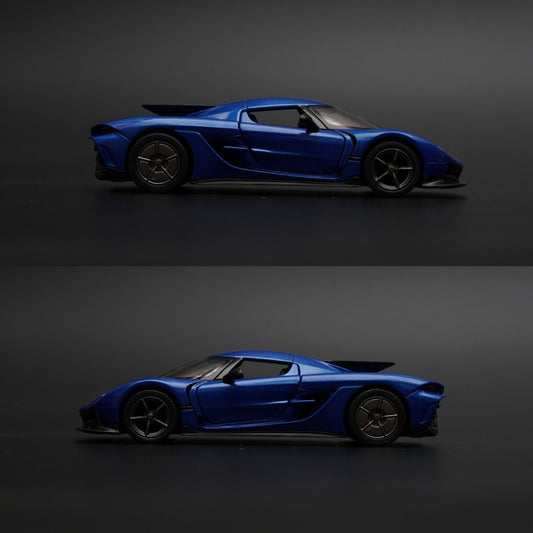 1:36 kinsmart Koenigsegg Jesko Absolut (Blue) -  Kunju Vandi  