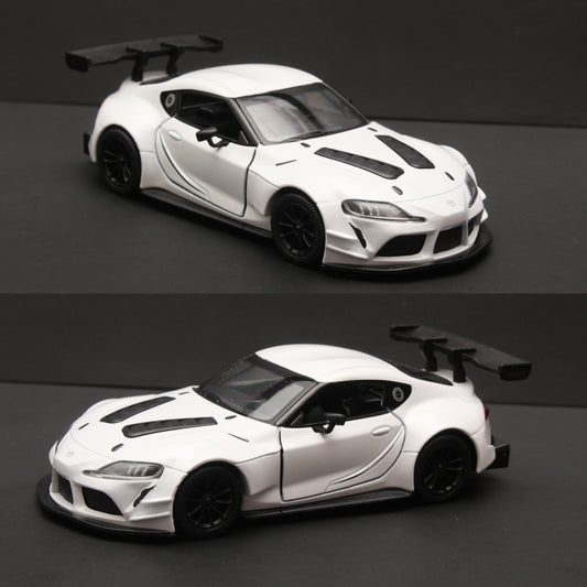 1:38 kinsmart Toyota GR Supra , White -  Kunju Vandi  