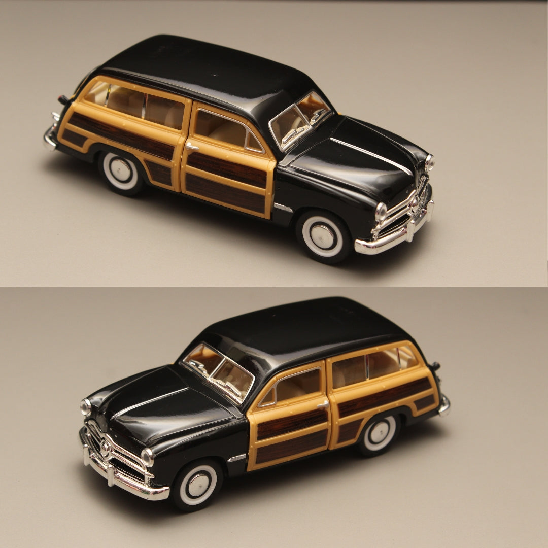 1:40 kinsmart Ford Woody Wagon Black -  Kunju Vandi  