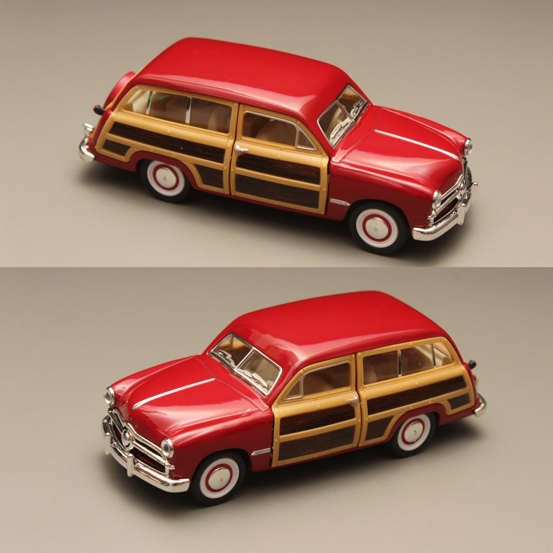 1:40 kinsmart Ford Woody Wagon Red -  Kunju Vandi  