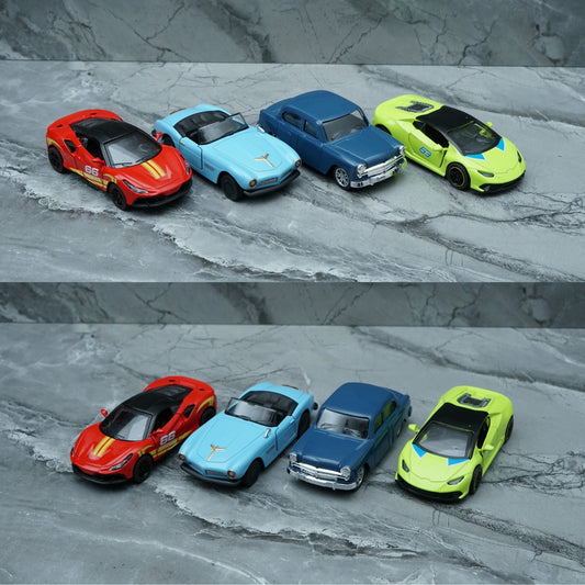 1:43 4 Car Combo Offer, STOCK CLEARING (11) -  Kunju Vandi  